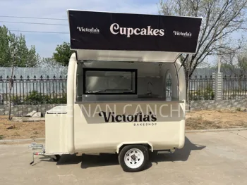 передвижной кухонный контейнер с прицепом для грузовиков быстрого питания, уличные тележки для продажи чая и кофе, мини-тележки для хот-догов/ мороженого