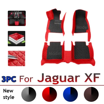 Автомобильные коврики для Jaguar XF X250 2008 ~ 2015 Ковер, прочный кожаный коврик, Авто Грязные накладки, Детали интерьера, Автомобильные Аксессуары