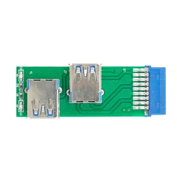 CY USB 3.0 Dual SideType Разъем для подключения к материнской плате 20Pin 19-контактный разъем для разъема заголовка коробки PCBA со светодиодом