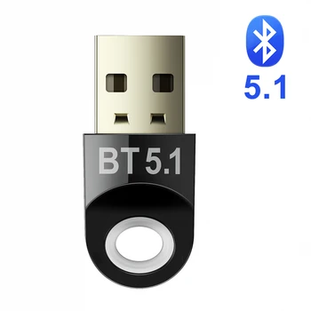 USB Bluetooth Адаптер для ПК 5.1 5.0 Bluetooth Dongle 5.0 Модуль Key Receptor BT Передатчик Aptx Приемник Аудио для Компьютера
