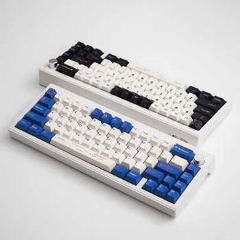 Колпачки для клавиш GMK EMO БУЛЕ и черные 129 клавиш с Вишневым профилем PBT Keycaps для механической клавиатуры, Изготовленные на Заказ Колпачки для клавиш сублимации краски