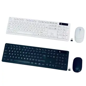 Беспроводная Bluetooth-совместимая клавиатура и мышь 2,4 g Plug-Play Водонепроницаемая клавиатура и мышь для настольного ноутбука Compact