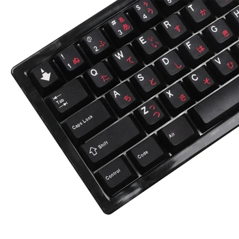 Колпачки для клавиш WOB красный, черный, белый, Японский Колпачок для ключей С Вишневым Профилем, PBT, Краситель, Механическая Клавиатура, Колпачок для MX Switch 61/64/68/84
