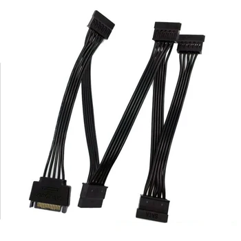 SATA 15Pin от 1 до 5 SATA 15Pin Блок питания жесткого диска Разветвитель кабеля Шнур для ПК 