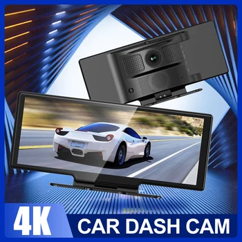 Автомобильная Регистраторная камера Спереди и сзади, Камеры 4K + 1080P, 11 