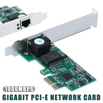 Pohiks 1 шт. Гигабитная Сетевая карта 10/100/1000 Мбит/с, Порт RJ45 Ethernet, Сетевой адаптер PCI Express, Конвертер Для Настольных ПК