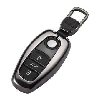 Алюминиевый Чехол для автомобильных ключей VW Volkswagen NEW Touareg Чехол для ключей Vw Key Shell Держатель Кошелька для дистанционного ключа