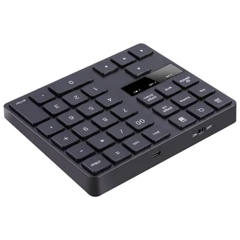 Беспроводная цифровая клавиатура 2.4G, перезаряжаемая цифровая клавиатура с 35 кнопками для ПК/ноутбука//
