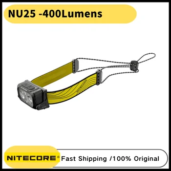 NITECORE NU25 USB Перезаряжаемая Фара 360LM Со Встроенным Аккумулятором, Фара с тремя источниками света Для Бега, Треккинга, Альпинизма