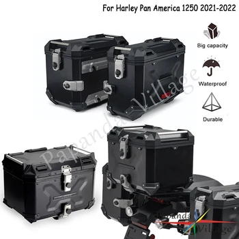 Для Harley Pan America 1250 Special RA1250S RA1250 21 + Водонепроницаемые боковые чехлы, задняя багажная коробка с кронштейнами для монтажной пластины