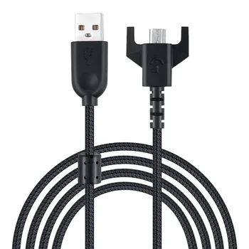USB кабель для зарядки мыши, плетеный провод для Logitech G900 G903 G703 GPro GPW GPX G403, беспроводная игровая мышь, прочный