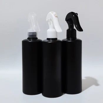 20шт 300 мл пустой туманный триггер HDPE черная бутылка для личной гигиены, косметический диспенсер, бутылки для домашнего распыления, контейнеры для распыления тумана