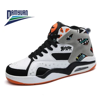 Damyuan 2020, Мужские спортивные кроссовки с высоким берцем, Противоскользящие износостойкие молодежные баскетбольные кроссовки, Защитный ботильон, Размер 46