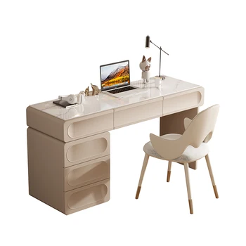 Письменный стол из массива дерева, тихий письменный стол в спальне, прикроватная тумбочка с грифельной доской, рабочий стол для учебы