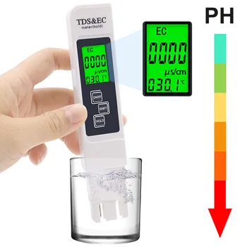 Цифровой PH-метр 0,01 PH Высокоточный Тестер Качества воды TDS EC Meter Ручка Для Проверки Чистоты воды Измеритель Температуры Tds Ph Meter