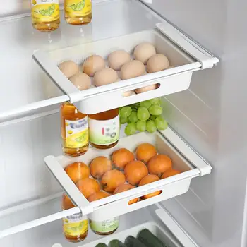 Ящик для хранения холодильника, ящик для яиц, Сумка для хранения, Органайзер для фруктов, Выдвижная полка для контейнеров, Кухня