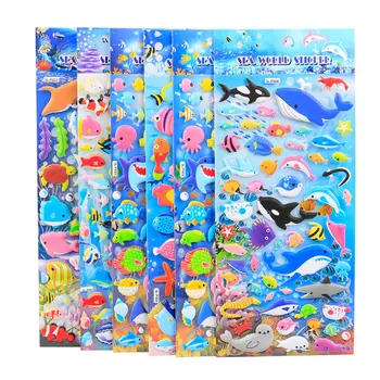 Животные Морского мира 3D Декоративные Наклейки Дневник Наклейка для Альбома DIY Канцелярские наклейки Для Скрапбукинга