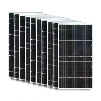 Жесткие солнечные панели для дома высокой мощности 1000 Вт солнечная панель 500 Вт 400 ВТ300 Вт 200 Вт 100 Вт зарядка аккумулятора автомобиля сада кемпинга домов лодки