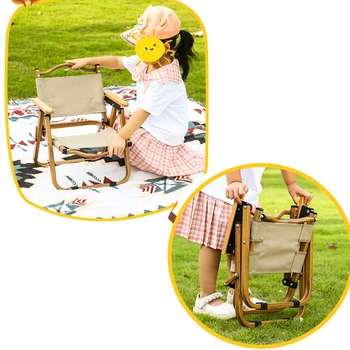 Детский Стул для кемпинга на открытом воздухе, Детский Складной стул для пляжной рыбалки, Сверхлегкий Портативный Походный стул для пикника