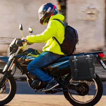 Ретро Дорожные багажные сумки для мотоцикла, Гибкая Вместительная Водонепроницаемая внутренняя сумка, Седельная сумка для хранения, чехол для велосипеда, багаж