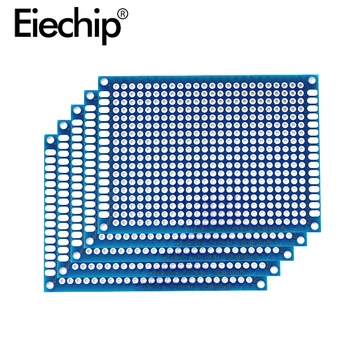 5x7 см Синий Двухсторонний Прототип печатной платы 50x70 мм Универсальная Печатная плата Protoboard Для Arduino Экспериментальная печатная плата