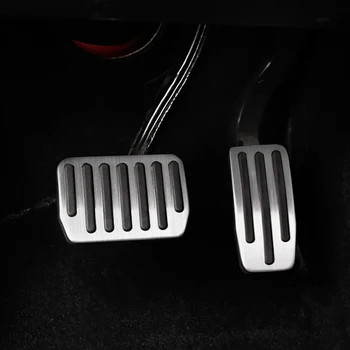 Для Tesla Модель 3 Y 2021 Аксессуары Модель 3 Из Алюминиевого Сплава Педаль Акселератора Тормоза Автомобиля Накладки На Ножные Педали Чехлы