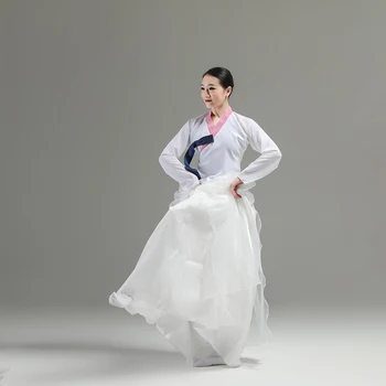 Корейская этническая одежда для выступлений, модная улучшенная одежда для выступлений на сцене Ханбок, Новая корейская модная одежда
