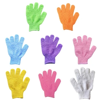 Купание 5шт ТЕЛА Скраб перчатки душ перчатка для мытья тела глубокая чистка перчаток грязь Мертвого удаление кожи перчатка для ванны