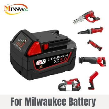 Замена Литиевой батареи Milwaukee M18 XC 18V 12.0Ah 48-11-1860 48-11-1850 48-11-1840 48-11-1820 Аккумуляторных Батарей Milwaukee M18 XC 48-11-1820