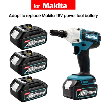 Makita 18V 6.0 8.0Ah Аккумуляторная Батарея Для Электроинструментов Makita со светодиодной литий-ионной Заменой LXT BL1860 1850 Вольт 8000 мАч