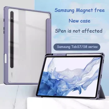 Акриловый Прозрачный Чехол Для планшета Samsung Galaxy Tab S9 Plus Cover S7 FE S8 Plus S7 Plus 12,4 S9 S8 S7 11 S6 Lite 2022 10,4 A8 10,5