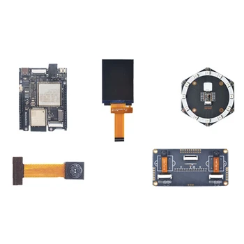 Для Maix Duino Development Board K210 RISC-V AI + Модуль LOT ESP32 с 2,4-дюймовым экраном + Микрофонная решетка + Бинокулярная камера
