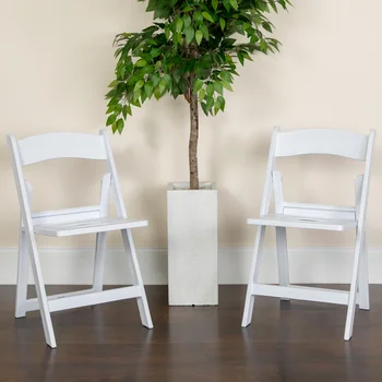 Серия HERCULES Вместимостью 1000 фунтов, Складной стул из белой смолы с решетчатым сиденьем, уличная мебель, табурет