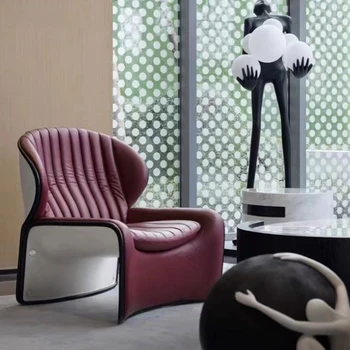 Индивидуальный итальянский минималистичный Стеклянный стул специальной формы, Дизайнерский Креативный Тканевый диван для отдыха, Мебель Mobilier