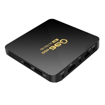 Q96 Mini TV Box 2,4 ГГц WIFI HD4K RJ45 телеприставка Android10.0 Медиаплеер Прямая Доставка