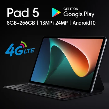 Группа Новый Планшет Pad 5 Pro 11 Дюймов Snapdragon 865 Android 12 Google Play 12 ГБ 512 ГБ Type C WiFi 4G 5G Планшеты ПК Глобальная версия