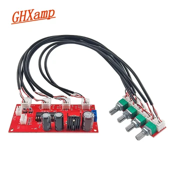 GHXAMP Новая Версия HIFI AD828 NE5532 Плата Тембра Предусилителя С Регулировкой высоких средних басов AC DC 1 шт.
