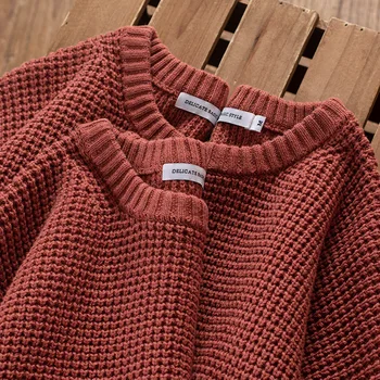 Простой свитер тяжелого веса в Японском стиле в стиле Ретро Для мужчин, модный оранжевый молодежный Универсальный Теплый Мягкий Свободный вязаный пуловер, пальто