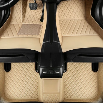 Автомобильные коврики на заказ для Audi e-tron 2018-2023 годов, Аксессуары для салона автомобиля из искусственной кожи