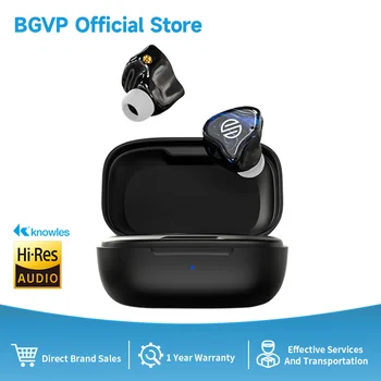 BGVP Q2S Беспроводные наушники Tws Bluetooth5.2 Hi-Fi Стерео С низкой задержкой Спортивные Водонепроницаемые наушники-вкладыши С микрофоном В режиме ожидания 28 часов