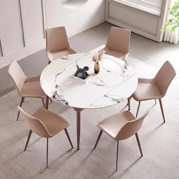 Обеденный стол для отдыха Современный Складной Дизайн, Водонепроницаемый Обеденный стол, Выдвижная Роскошная мебель для дома Mesa De Comedor