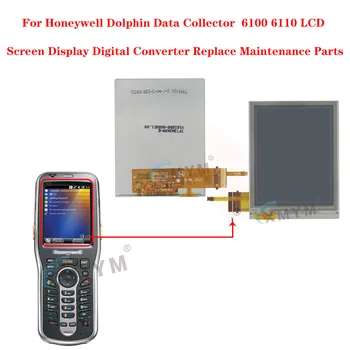 Для Honeywell Dolphin Data Collector 6100 6110 ЖК-дисплей с цифровым преобразователем Замена деталей для технического обслуживания