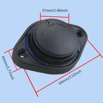 Автомобильное зарядное устройство 12V 24V 3.1A, двойная черная USB-розетка для автомобильного зарядного устройства, водонепроницаемая розетка со светодиодом Для автомобиля, морской лодки