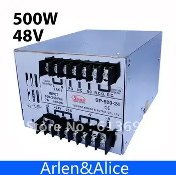 SP500W 48V 10A с импульсным источником питания с одним выходом PFC для светодиодной ленты переменного тока в постоянный