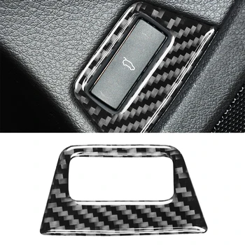 Наклейка для отделки крышки багажного отделения Audi Q7 2008 2009-2014 2015 Аксессуары для интерьера автомобиля из углеродного волокна