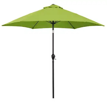 102-дюймовый Зонт для патио с шестигранным принтом цвета лайма зеленого цвета с устойчивым к ультрафиолетовому излучению материалом