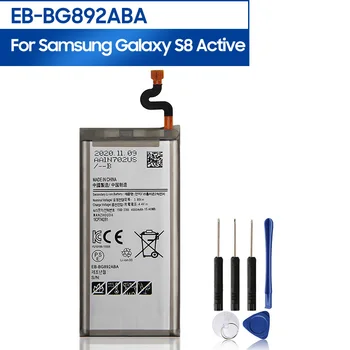 EB-BG892ABA Сменный аккумулятор для Samsung Galaxy S8 Активный аккумулятор для телефона с бесплатными инструментами 4000 мАч