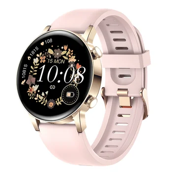 Новые Женские смарт-часы с Bluetooth-вызовом, Женские часы с AMOLED экраном 360 *360 HD/Всегда отображаемые Часы, умные часы с пользовательским циферблатом для Xiaomi