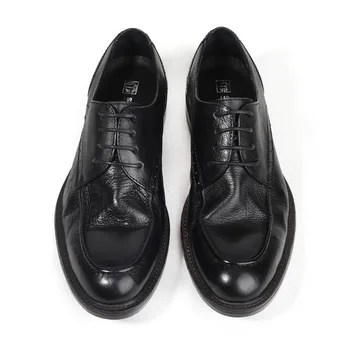 Мужские модельные туфли из мягкой кожи, Роскошная натуральная кожа, Мода 2023 года, свадебные туфли в британском стиле в стиле ретро, мужские оксфорды для вождения в обществе