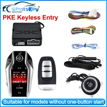 Универсальный Дистанционный смарт-ключ с ЖК-дисплеем Кнопка Start Stop PKE Бесключевой доступ Функция автоматического открытия багажника